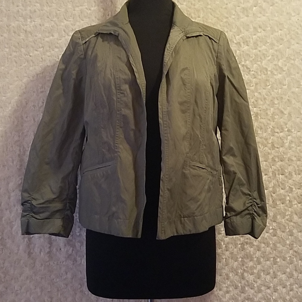 Chico's army green blazer